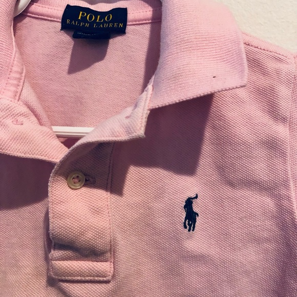 Polo Ralph Lauren girls pink polo shirt school vacation spring summer top party - Picture 3 of 3